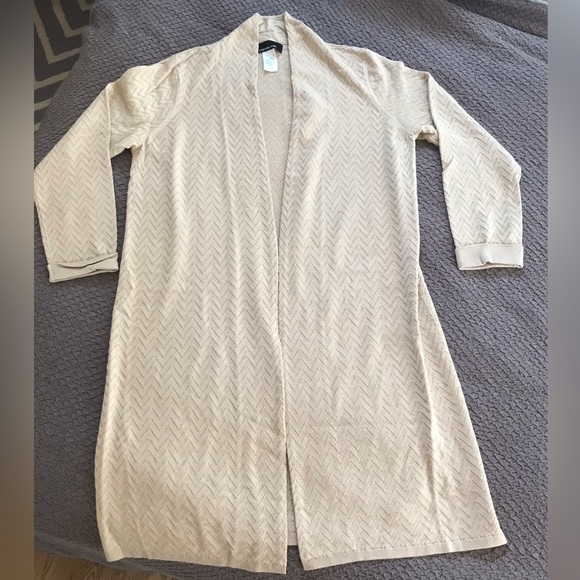 Stunning vintage long sweater and vest set with a chevron knit pattern. EUC - Picture 2 of 16